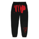 YoungBoy NBA x Vlone Red TOP Black Sweatpants